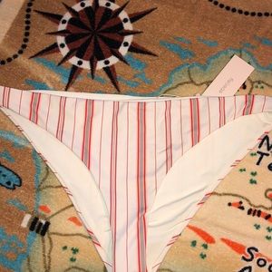 NWT EBERJEY Patio Stripes Bikini Bottom